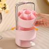Plastic 360° Rotating Makeup Brush Holder Large Capacity Lipstick Eyebrow Pencil Holder  Bathroom