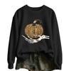 Women's Halloween Print Long Sleeve Neck Casual Top