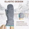 Knit Stretchy Winter Gloves Fleece Lining Snow Gloves High Quality Thermal Gloves  for Women Men