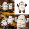 Shark Muscle Plush Stuffed Toy Animal Doll Room Decoration Kid Birthday Gifts