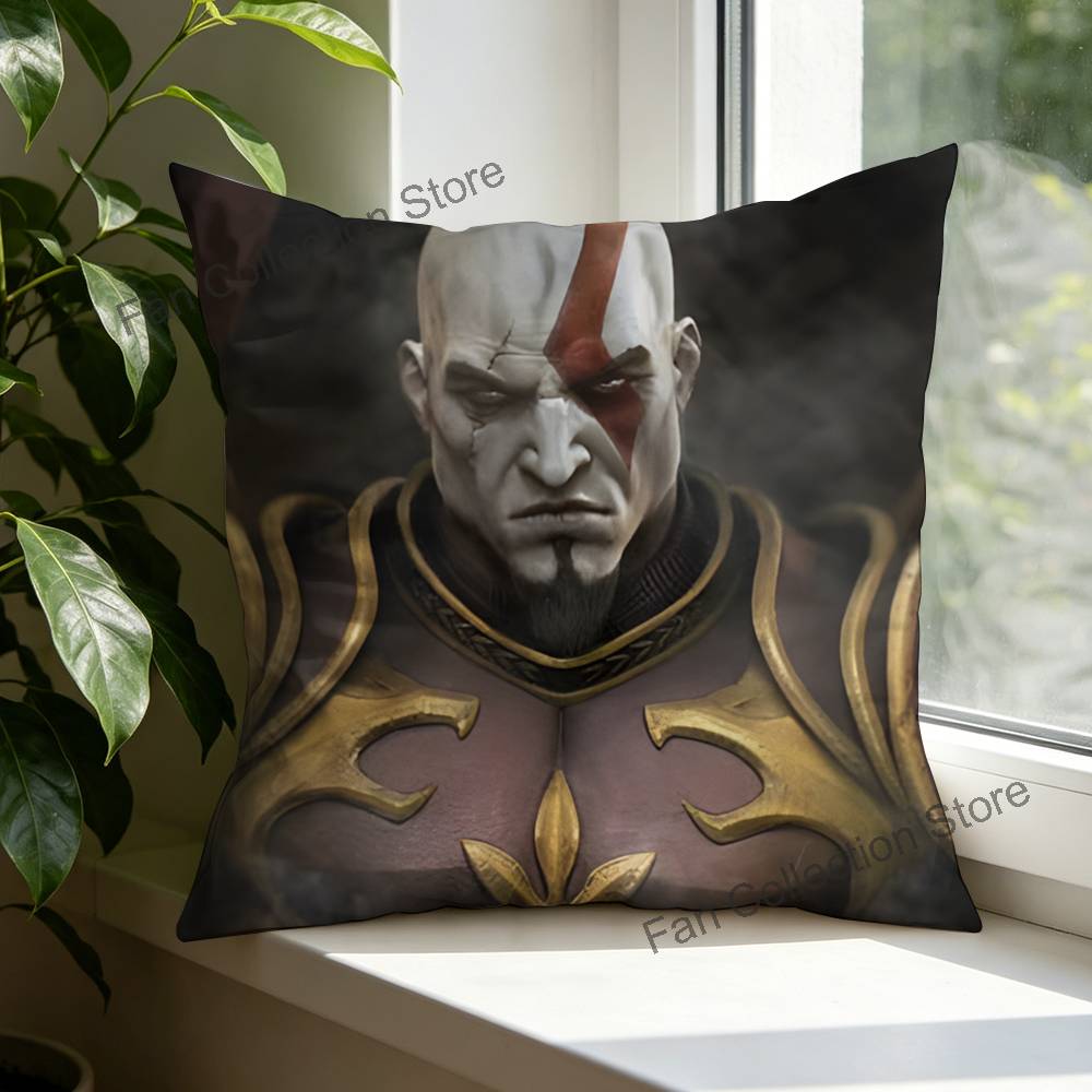 GGod of WWar Pillow Case Plush Pillow Cases Home Decoration Pillow Cover for Sofa Bed Chair Living Room