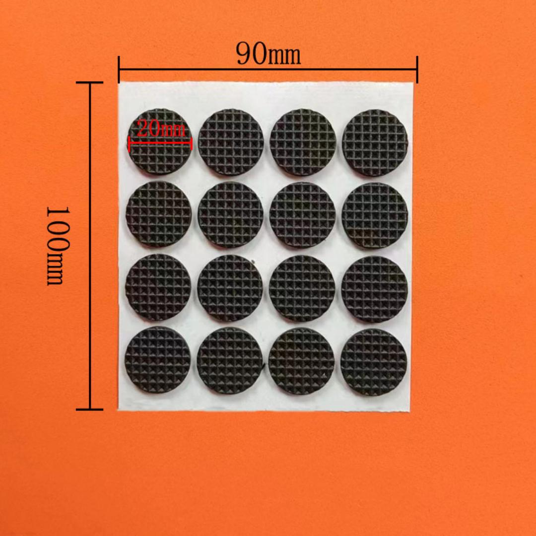 

Самоклеящиеся защитные накладки на ножки мебели, накладки на ножки стульев, противоскользящие, устойчивые к царапинам, самодельные защитные накладки на пол для ножек мебели 20*20mm-1pc чёрный