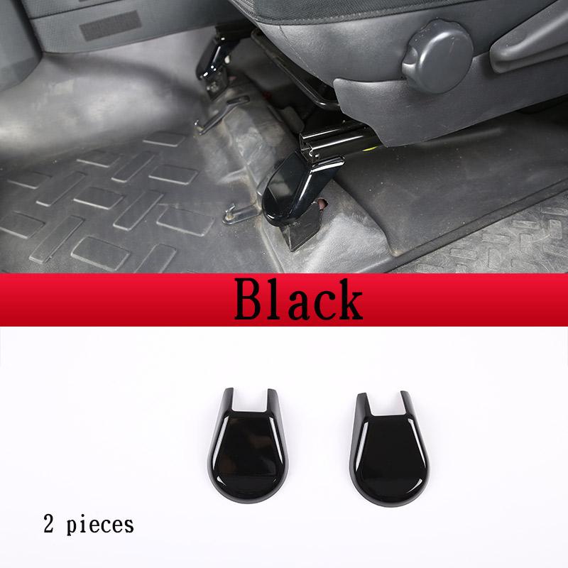 

ABS carbon fiber/Black Car Front Seat Base Cover Protection Trim Stickers For Toyota FJ Cruiser 07-21 Car Accessorie