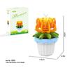 Preserved Succulent & Fresh Flower Educational Building Block Ornament - Perfect Small Gift for Boys and Girls' Birthdays