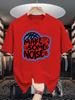 Unisex Crew Neck Tee Cool Basketball Graffiti Slogan Letter Print Soft Cotton Loose Short Sleeve Summer Casual Male Streetwear Tops