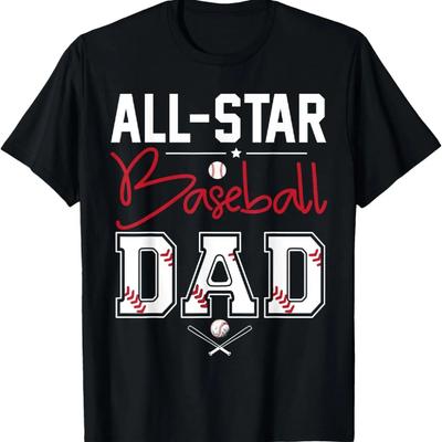 All Star Baseball Tata Ojciec Solenizanta Sportowy Papa Koszulka
