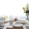 Clearance, Export European Nordic Household Set Ceramic Tableware Simple Black Edge Black Line Tableware Dishes And Plates