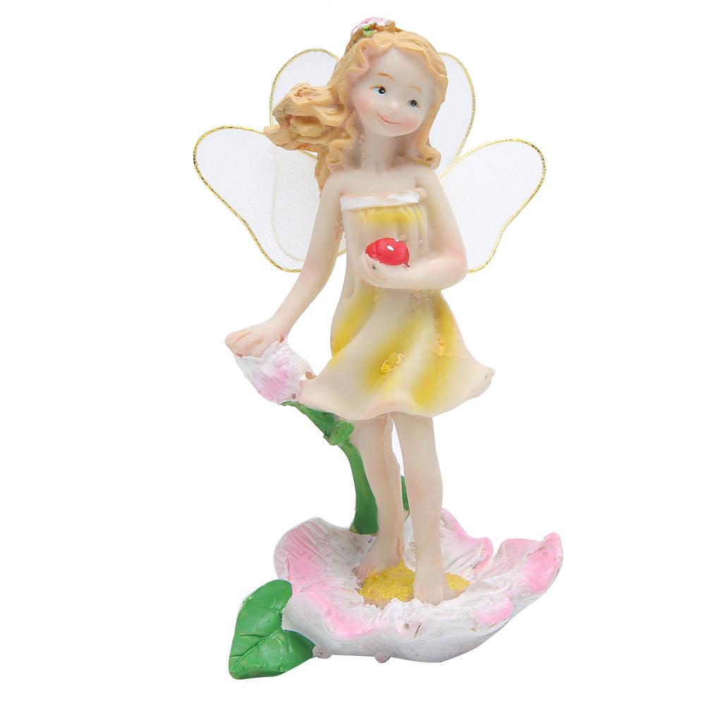 4pcs Set  ature Fairy Figurines,   Fairy Figurines Tiny Elf with Bright Color and   Lines, for Courtyard Mall Scenic Spot