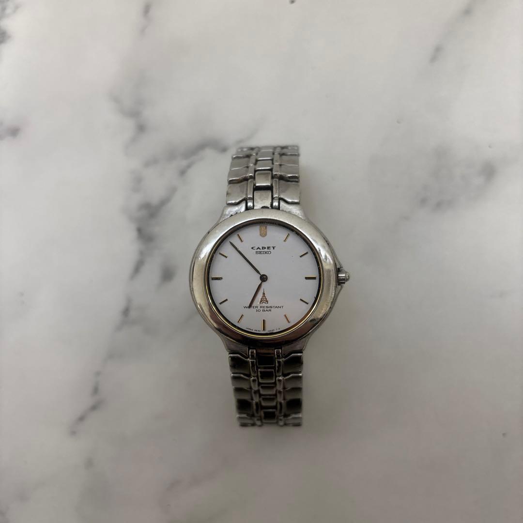 SEIKO CADET Ladies Watch Silver/White Junk