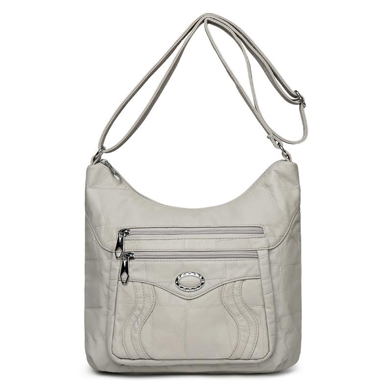 Middle-aged Mom's Casual and Fashionable Small Square Bag, Large-capacity Single-shoulder Crossbody Small Square Bag
