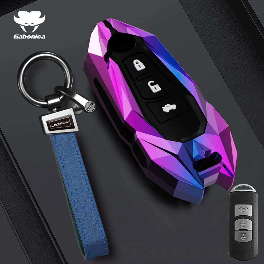 Key Case for Car New 2 3 Buttons Zinc alloy Car Key Fob Case Cover For Mazda 2 3 6 Atenza Axela Demio CX30 CX-4 CX-5 CX5 CX-3 C