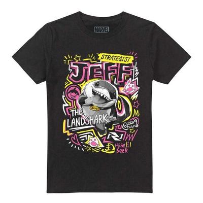 Marvel Rivals Unisex Adult Jeff the Land Shark Marker T-Shirt