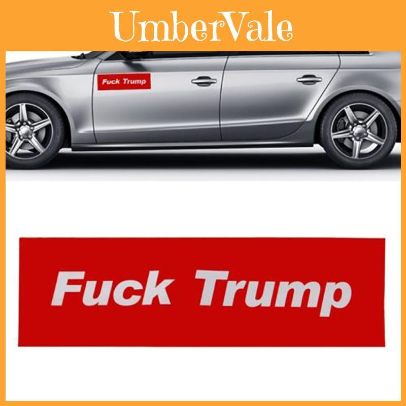 Red Trump Letter Car Motorcycle Vinyl Bumper Decal Sticker President Campaign