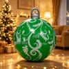 Inflatable Christmas Ball Set: Luminous Outdoor Decor with Cartoon Transparent Balls & Tree