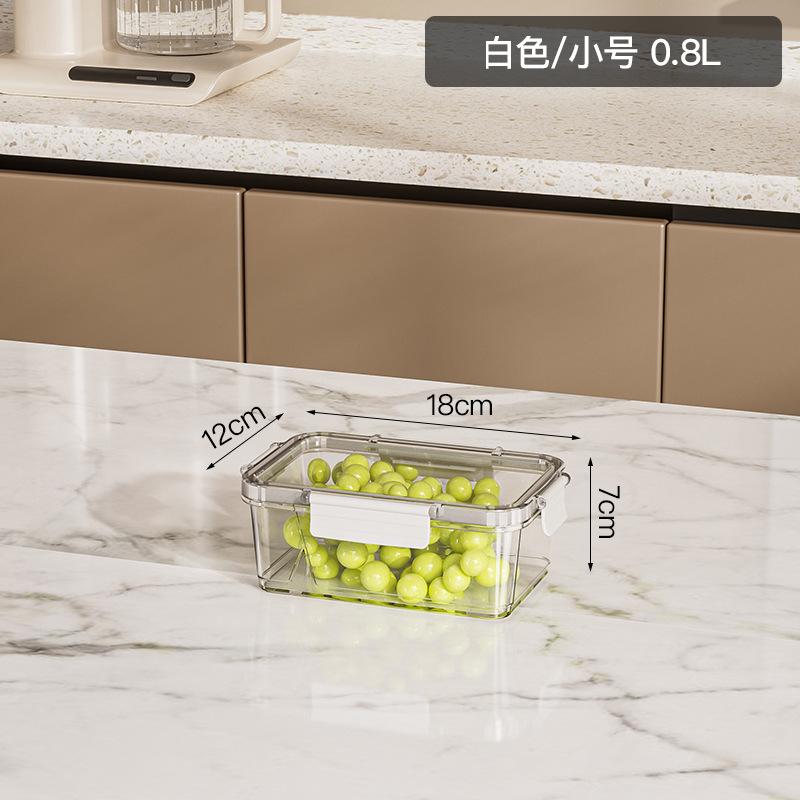 Fresh-keeping Refrigerator Household Rectangular Thickened Sealed Plastic Sealed Fresh-keeping Box Vegetable and Fruit Storage Box