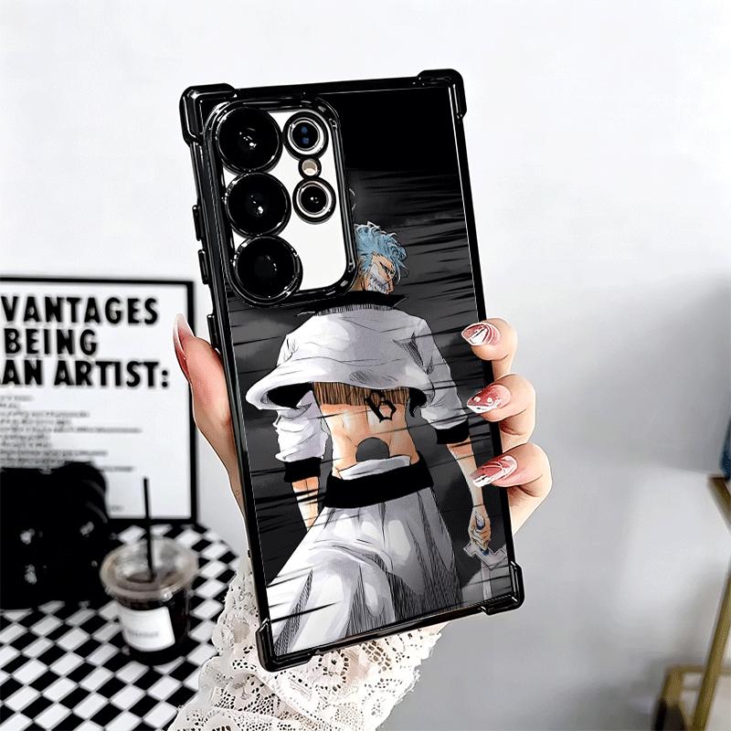 Bleach Grimmjow 6 Plating Phone Case For Samsung Galaxy S24 S25 FE S26 Edge S23 Ultra S22 S21 Plus S20 Anti-Fall Airabag Cover