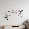 3D Acrylic Wall Decal Easy to Apply Floral Vine Wall Sticker Botanical Vine Decal Removable Home Decor Peel and Stick