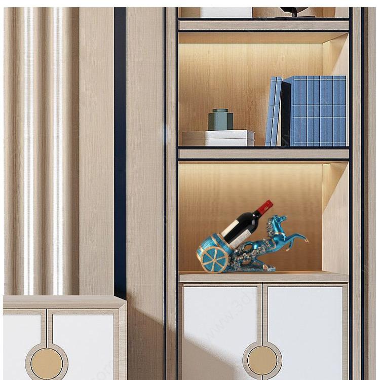 Grape Wine Rack Ornaments Living Room Luxury High-end Wine Cabinets Moved To New Homes with Decorative Gifts.