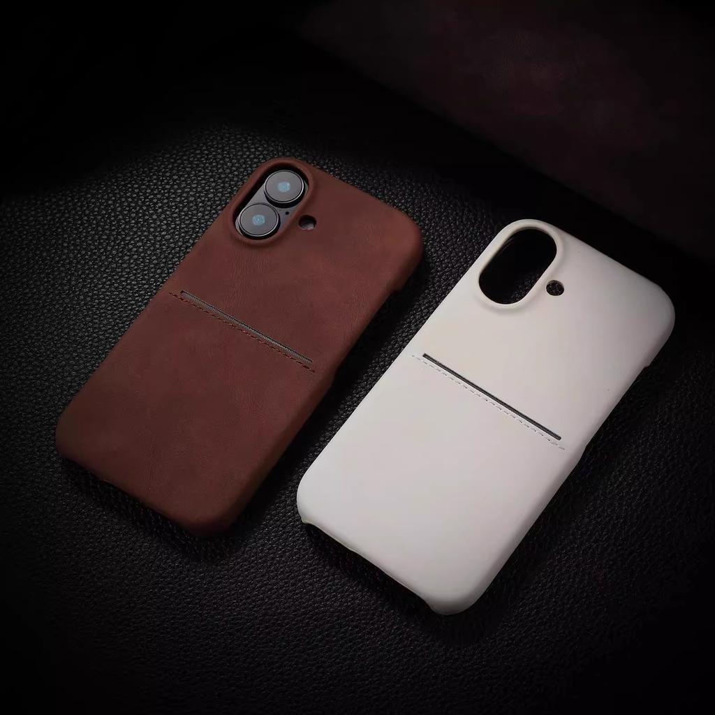 Suitable for Apple 16 Promax Skinfeeling Sheepskin Phone Case Card Apple 15 Advanced Anti Drop Magnetic Protective Case