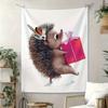 Rosa Schleifen-Geschenkbox Digitaldruck Polyester Wandteppich geeignet für den Einsatz in Wohnzimmern Schlafzimmern Büros Bars und Partys