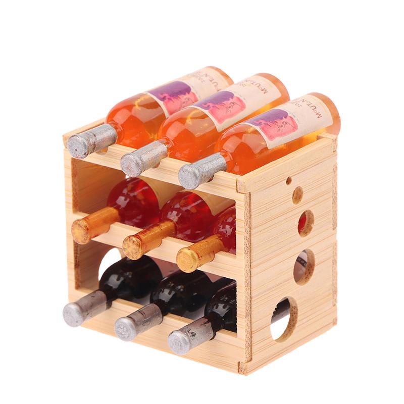 Puppenhaus Miniatur Mini Weinglasständer Kelchset Modell Heim Möbel Dekor Spielzeug Puppenhaus Zubehör