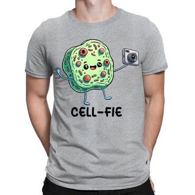 CellFie Biologia Nauka Chemia Zabawny Humor Selfie Koszulki Męskie #BAL