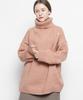 THE-ABON Women'S Classic Over Turtleneck Knit Black