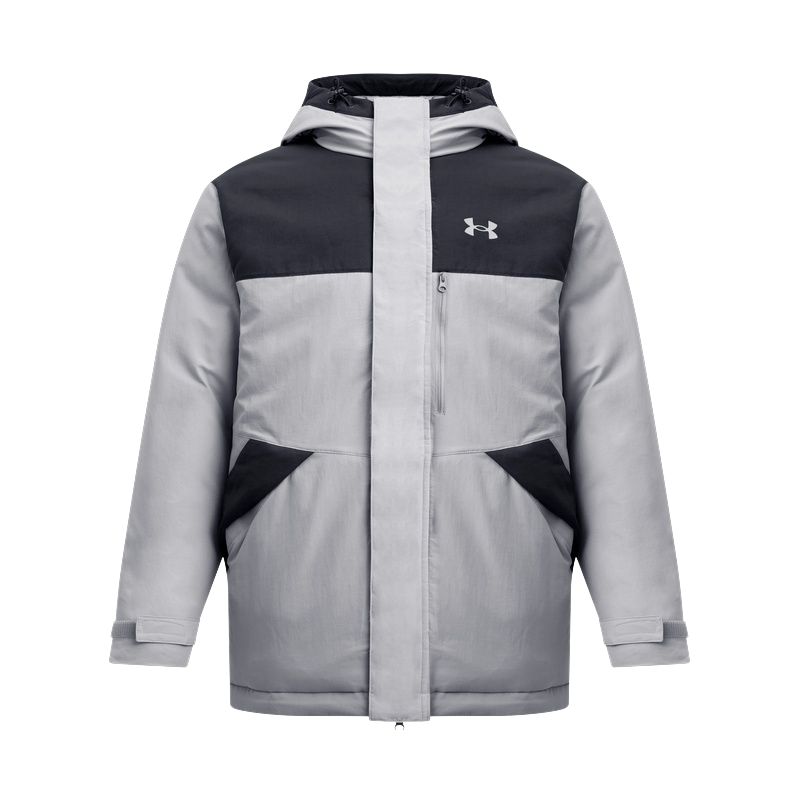 

Under Armour FW25 EF Treasure Color Block Hooded Sports Fashion Casual Comfortable Warm Loose Short Duck Down Long Sleeve Down Jacket 6010182-011 L