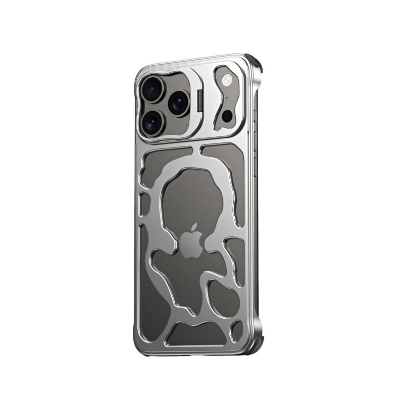 Metal Hollow MagSafe Phone Case IPhone 17 Pro Max Anti-fingerprint Shockproof Cover