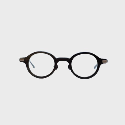 Laenseuneokeollegsyeon Lc9 (Horn Frame) - Lc955 Mb Middle Brown (Buffalo Horn + Titanium)