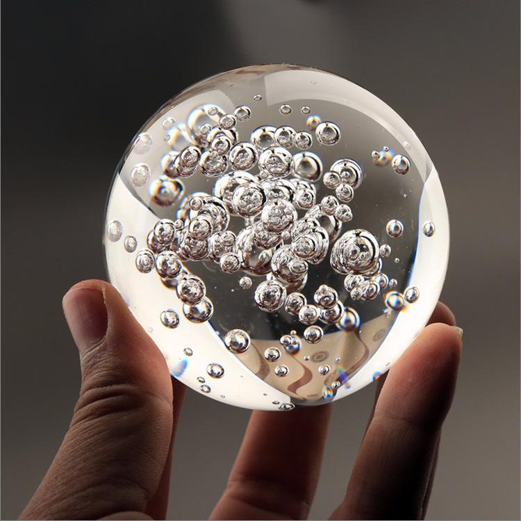 

Crystal Glass Bubble Ball Water Feature Ornament for Home or Office Decor 30mm