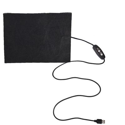 Almohadilla térmica con control de temperatura por USB de fibra de carbono de 3 velocidades para bricolaje