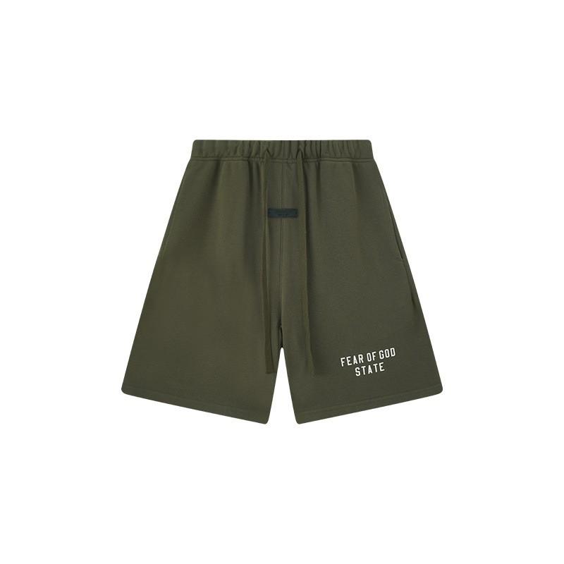 FOG ESSENTIALS Pánské bavlněné kraťasy Volný střih Streetwear Ležérní teplákové