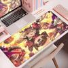 Kawaii Anime Mädchen Schreibtischteppich PC Gummi Zubehör Burnice Weiß Verriegelungskante Mauspads Heißes Spiel Zenless Zone Zero Tastaturmatte