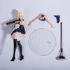 24CM Fate/Grand Order Anime Figure Saber Altria Pendragon Swimwear Maid Ver Pvc Action Figure Collectable Model Toys Figurine