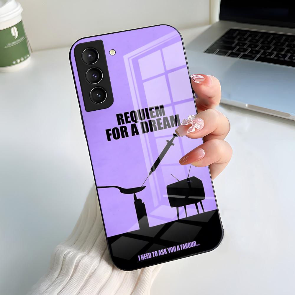 R-Requiem For A D-Dream Phone Case For Samsung A56 A36 A26 A16 A15 A25 A35 A55 A14 A34 A24 A54 Glass Case