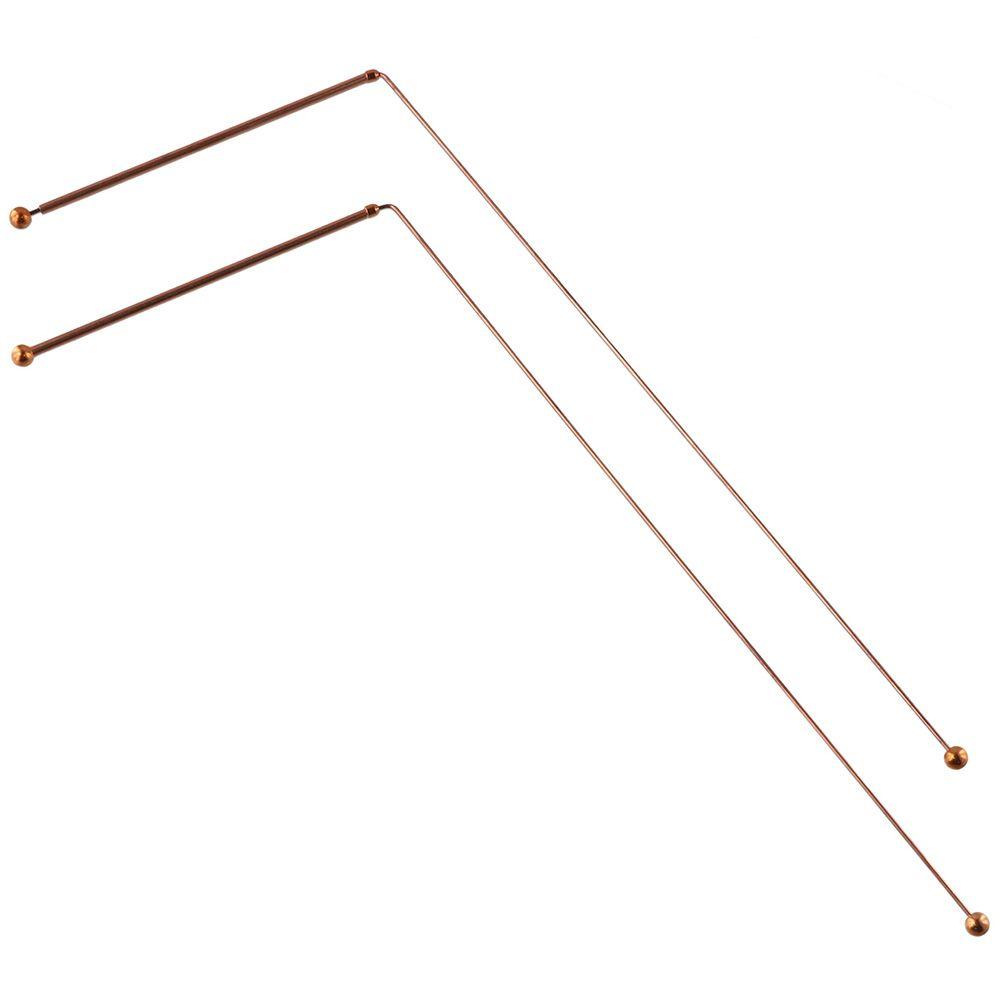 2PCS Treasure Pure Copper Ghost Hunting Equipment 99.9% Copper Dowsing Rods Metal Detection Rod Ghost Hunting