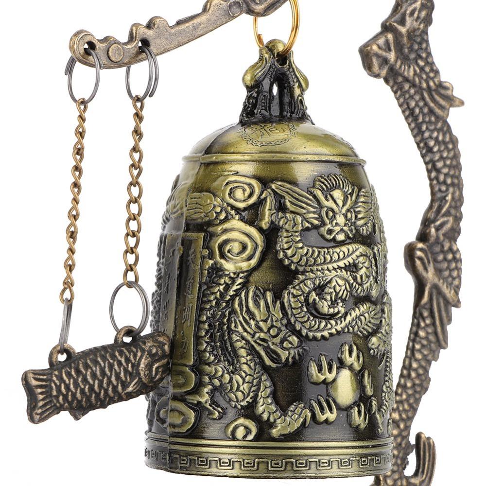 Bronze Bronze Dragon Bell Hand Carved Carved Dragon Bell Vintage Dragon Bell Meditation Space