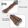 Folding Hand Saw with Wooden Handle Sharp Blade Double-Sided Teeth Compact Design Mini Saw Woodworking Tool