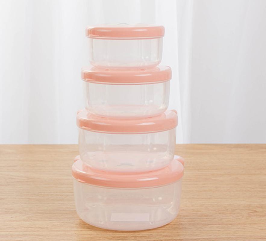 4 PIECES/SETS FOR CHILDREN Plastic Cartoons Cute Bento Box Japanese Full Storage Container For Children Student Kitchen Microwave Kitchen Microwave Lu