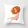 Cute Cartoon Panda Print Pattern Cushion Cover Pillow Cover Living Room Sofa Decoration Home
