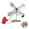 Silver Color Triangular Screwdriver Tool Alloy Material Square Triangle Key Wrench For Elevator