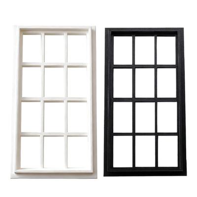 Miniatur-Fenster- und Türrahmen aus Kunststoff für Puppenhäuser im Maßstab 1/12 Modelle Kompatibel mit verschiedenen Dekorationsstilen