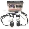 Motorcycle Dual LED Spotlight - Super Bright Steel Lens Headlight