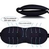 3D Contoured Sleep Eye Mask Soft Adjustable Breathable Zero-Pressure Light-Blocking Sleep Patch for Travel Office Yoga Insomnia