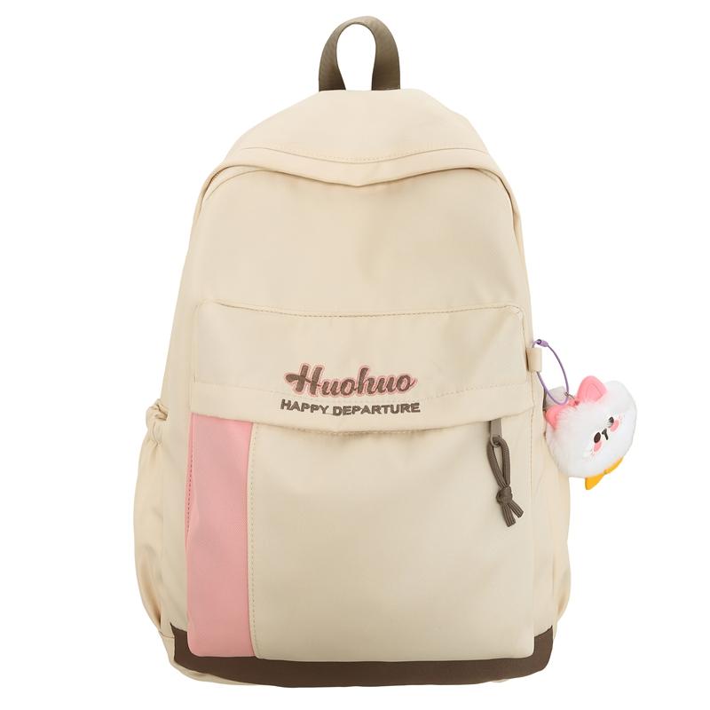 Школьный рюкзак с цветными блоками для учеников средней школы — фото 20