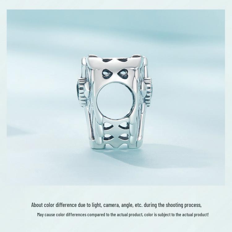 Aifle 925 Silver Faith & Love Cross Guarding Beads DIY Jewelry Accessories