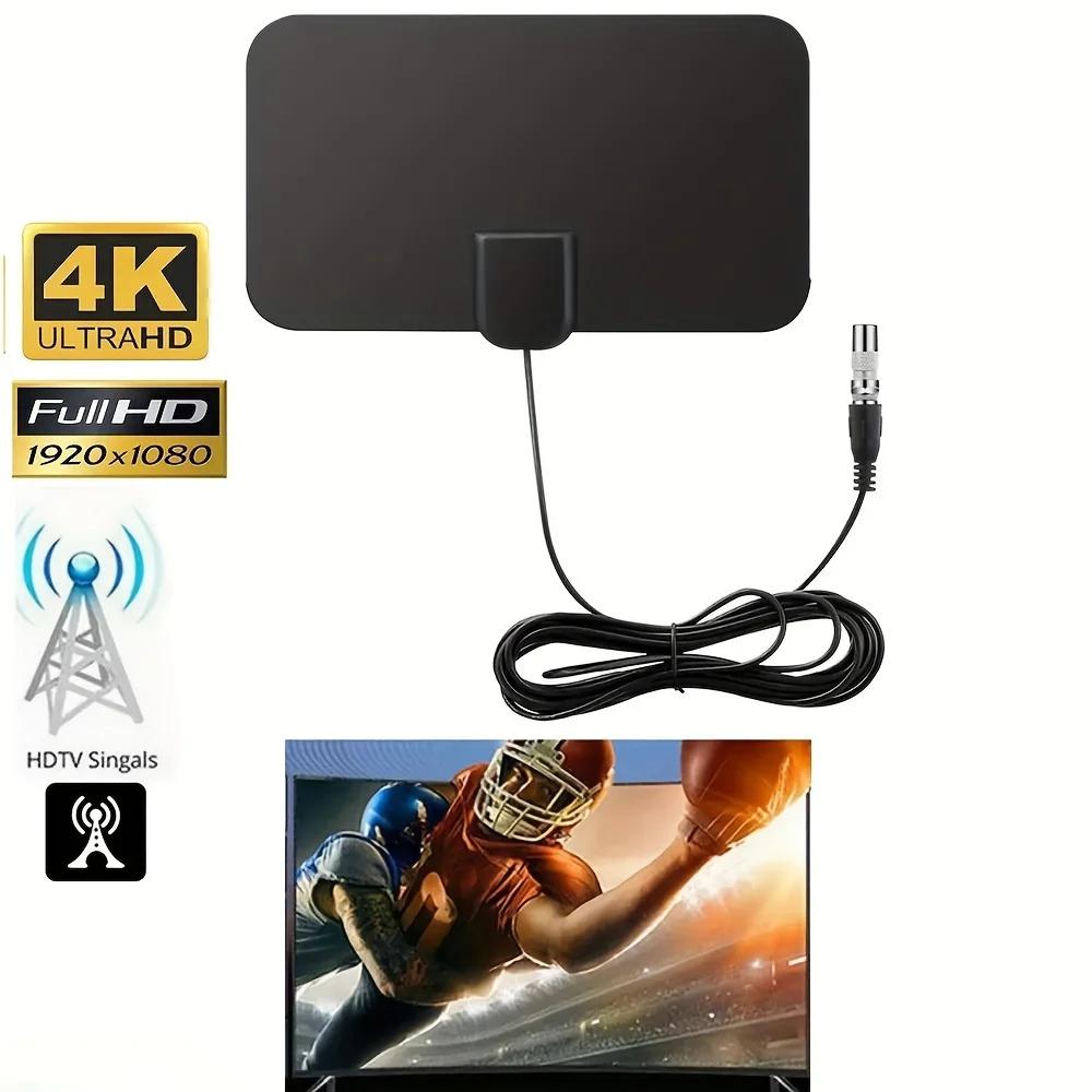 4K 1080p for Smart TV Smart TV Antenna Digital TV Antenna 2025 Latest Portable HD Antenna Indoor Support