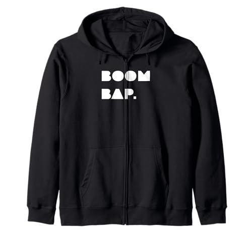 Boom Bap Blackout Hip Hop Rap Gift for Men, Women, and Kids Zip-Up Hoodie
