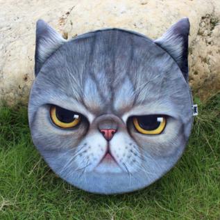 3D Cute Cat Dog Head Pillow Cushion Home Sofa Car Seat Cushions Creative Cartoon Cat Nap Pillow Cushion Gift